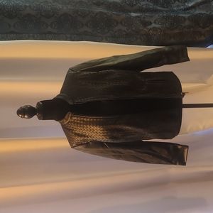 Faux Leather Black Jacket
